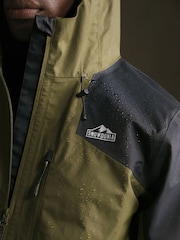 Snowdonia Green Waterproof Colour Block Jacket - Image 3 of 7
