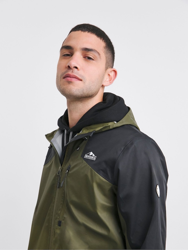 Snowdonia Green Waterproof Colour Block Jacket - Image 7 of 7