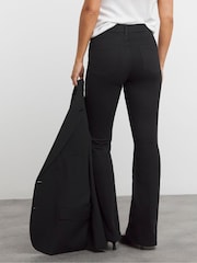 Simply Be Black 24/7 Flare Jeans - Image 2 of 4