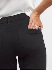 Simply Be Black 24/7 Flare Jeans - Image 3 of 4