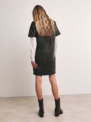 Anthology by JD Williams Black Leather Shift Dress - Image 2 of 4