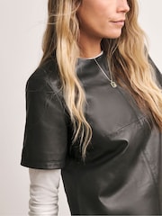 Anthology by JD Williams Black Leather Shift Dress - Image 3 of 4