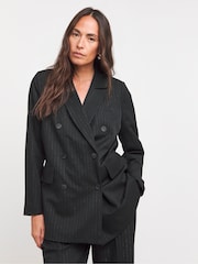 JD Williams Black Metallic Thread Blazer - Image 1 of 4