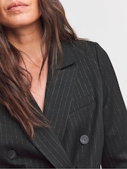 JD Williams Black Metallic Thread Blazer - Image 3 of 4