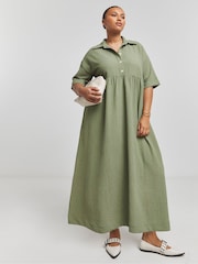 Simply Be Utility-Hemd Maxikleid - Bild 1 von 4