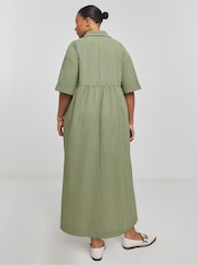 Simply Be Utility-Hemd Maxikleid - Bild 2 von 4