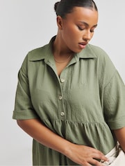 Simply Be Utility-Hemd Maxikleid - Bild 3 von 4