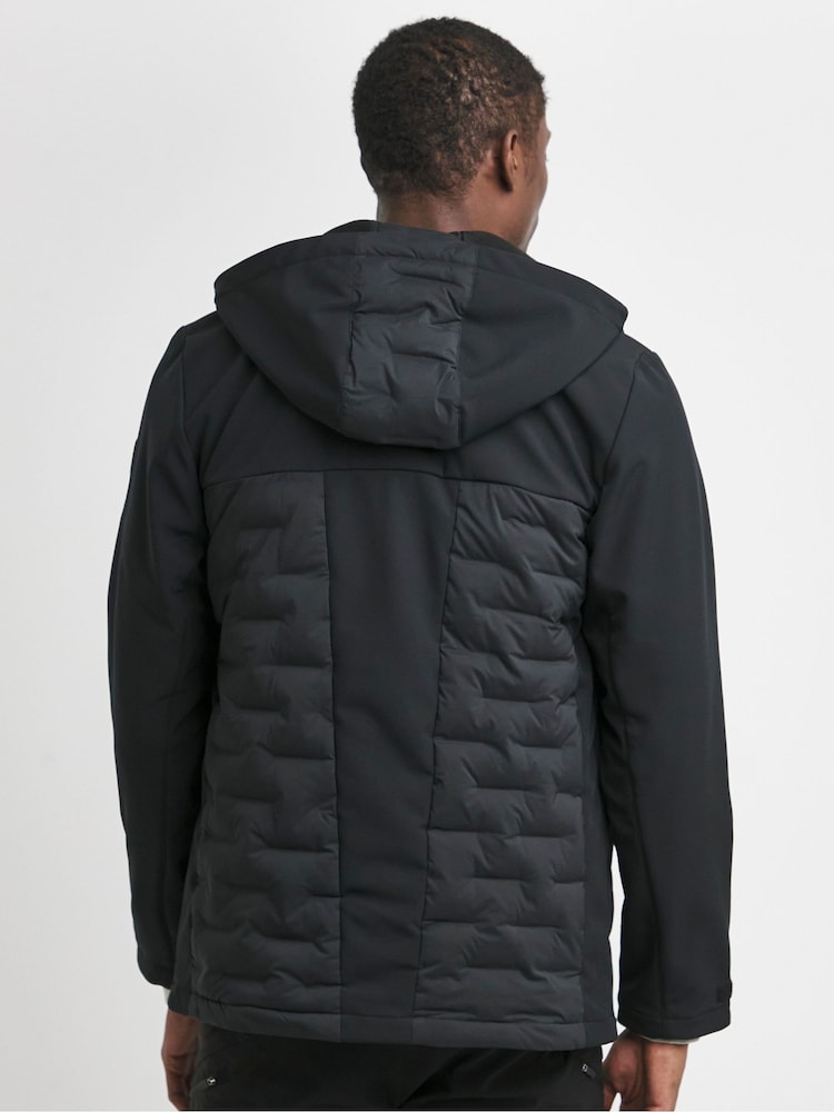 Snowdonia Black Soft Shell Hybrid Jacket - Image 3 of 3