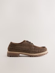 rjava - Edit Weave Chunky Boat Shoes - Slika 2 iz 5