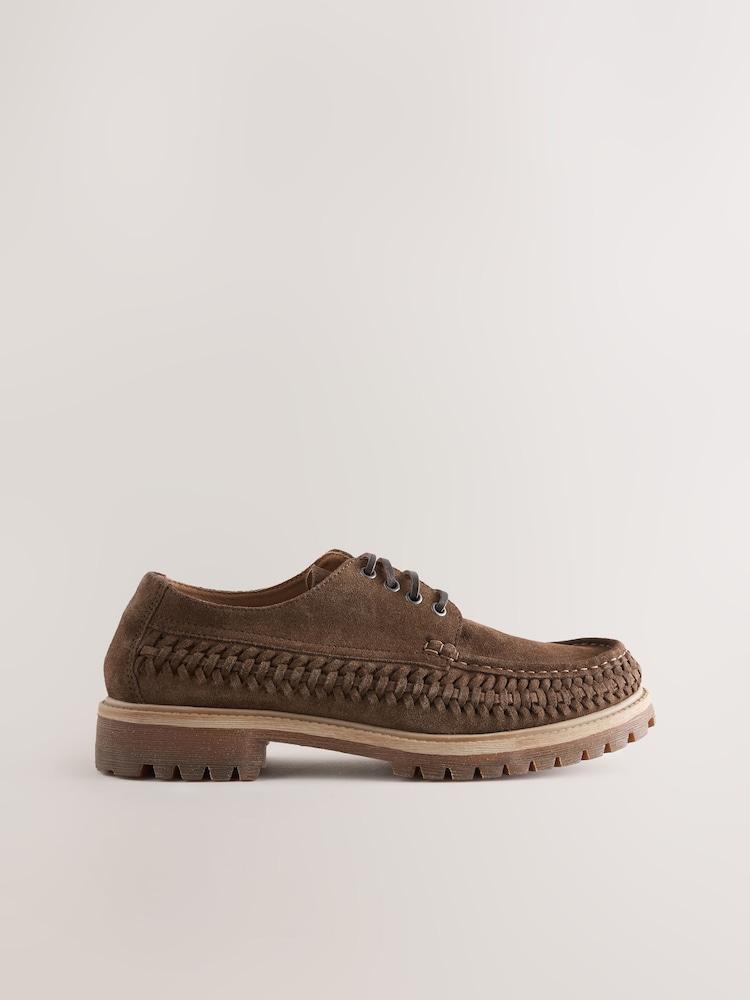 rjava - Edit Weave Chunky Boat Shoes - Slika 2 iz 5