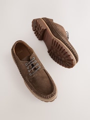 rjava - Edit Weave Chunky Boat Shoes - Slika 5 iz 5