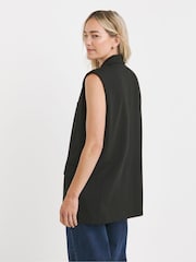 JD Williams Black Oversized Waistcoat - Image 2 of 4