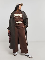 Simply Be Brown Rome Boucle Sweatshirt - Image 4 of 4
