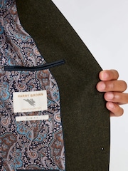 Harry Brown Bottle Green Henry Tweed Blazer - Image 7 of 7