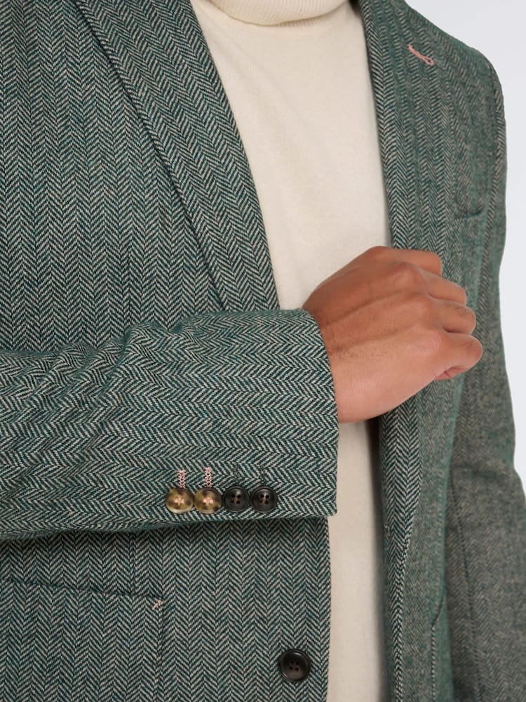 Groen - Harry Brown Henry tweedblazer - Image 5 of 8