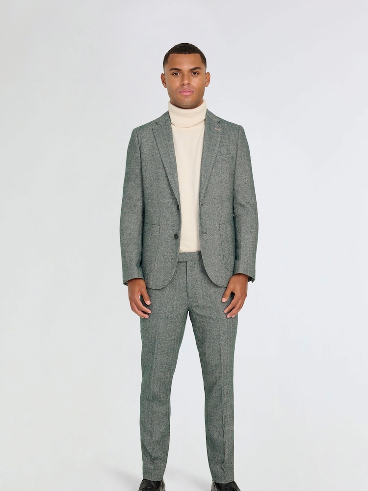 Groen - Harry Brown Henry tweedblazer - Image 6 of 8
