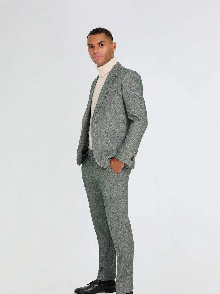 Groen - Harry Brown Henry tweedblazer - Image 7 of 8
