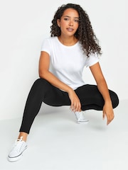 M&Co Black Basic Leggings 2 Pack - Image 2 of 5