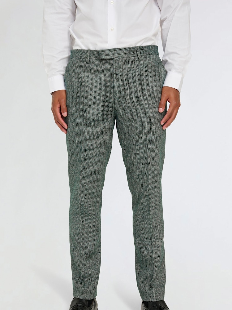 Harry Brown Green Henry Tweed Trousers - Image 1 of 6