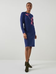 LK Bennett – Henry – Strickleid, Marineblau - Bild 1 von 4