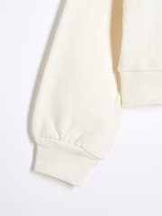 River Island Cream Girls Cream California Cherry 100% Cotton Sweat - Image 4 of 4