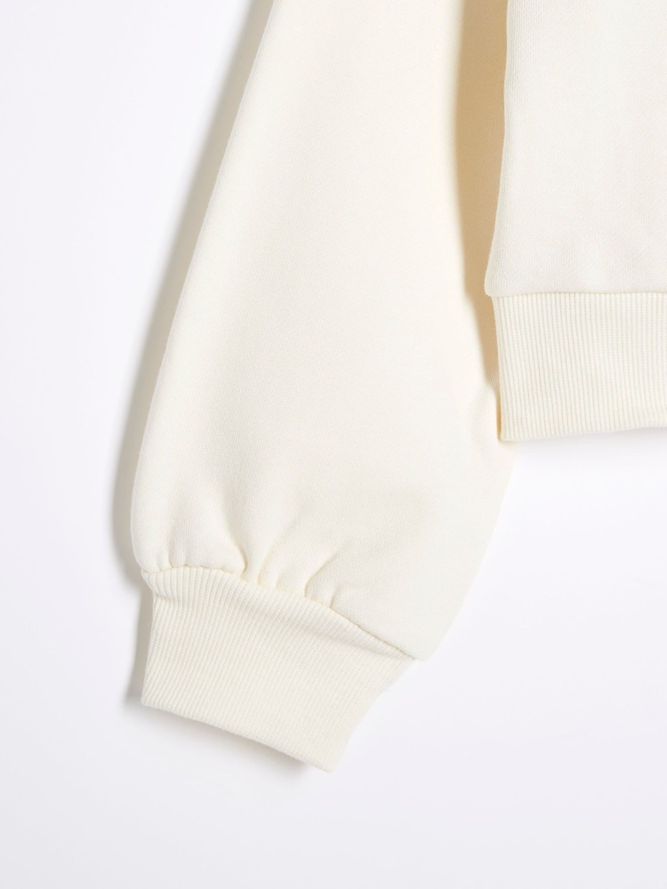 River Island Cream Girls Cream California Cherry 100% Cotton Sweat - Image 4 of 4