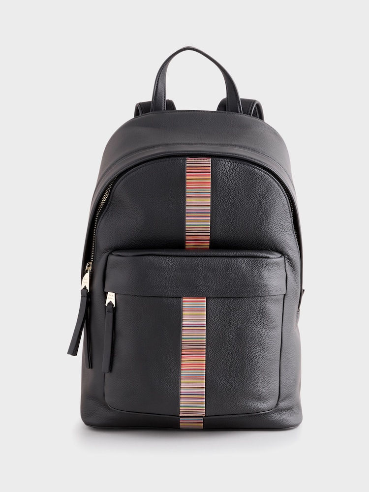 PS Paul Smith Signature Stripe Black Backpack - Image 1 of 5