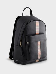 PS Paul Smith Signature Stripe Black Backpack - Image 2 of 5