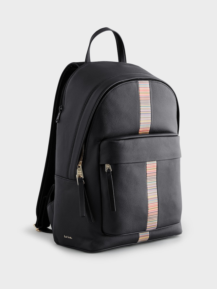 PS Paul Smith Signature Stripe Black Backpack - Image 2 of 5