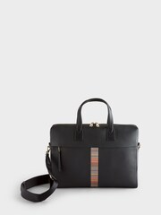 PS Paul Smith Signature Striped Business Folio Black Bag - Image 1 of 8