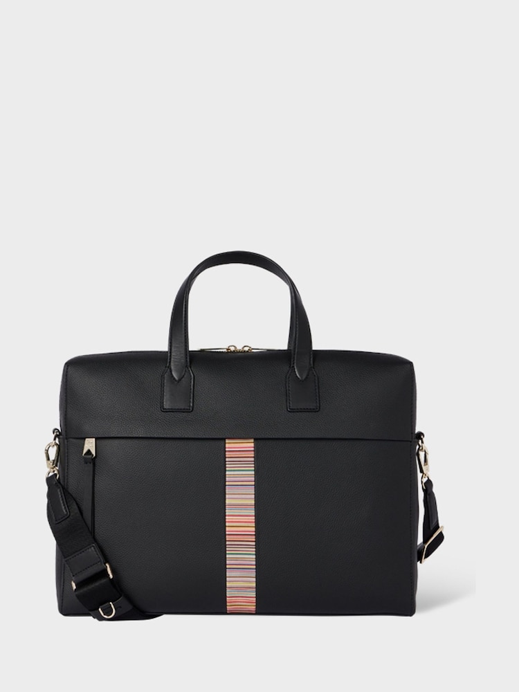 PS Paul Smith Signature Striped Business Folio Black Bag - Image 2 of 8