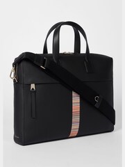 PS Paul Smith Signature Striped Business Folio Black Bag - Image 3 of 8