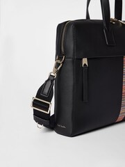 PS Paul Smith Signature Striped Business Folio Black Bag - Image 4 of 8