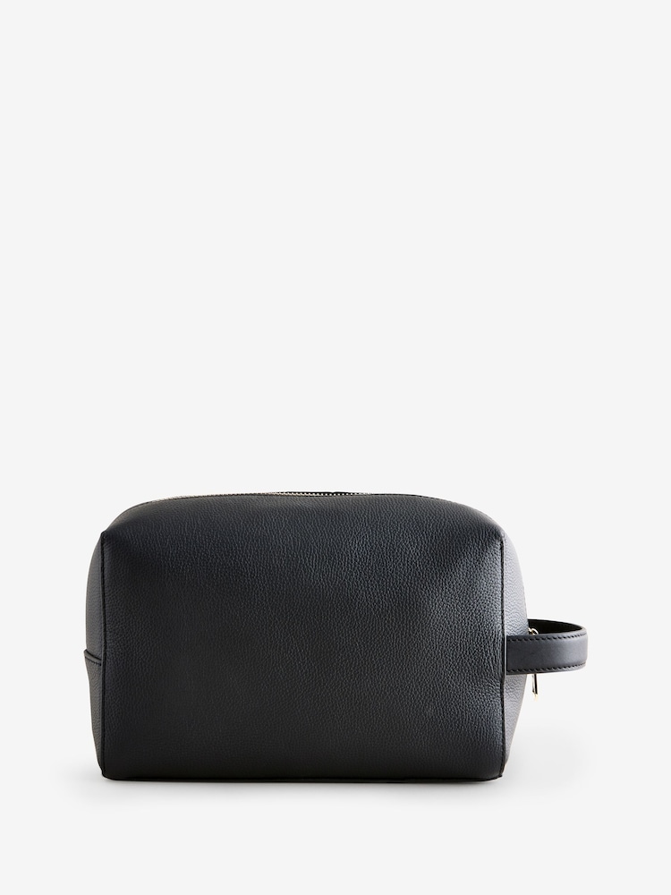 PS Paul Smith Signature Stripe Leather Black Washbag - Imagen 2 de 9