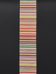 PS Paul Smith Signature Stripe Leather Black Washbag - Imagen 9 de 9