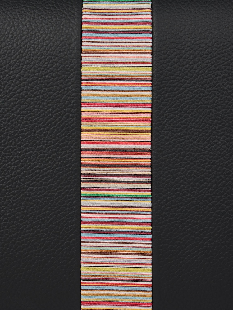 PS Paul Smith Signature Stripe Leather Black Washbag - Imagen 9 de 9