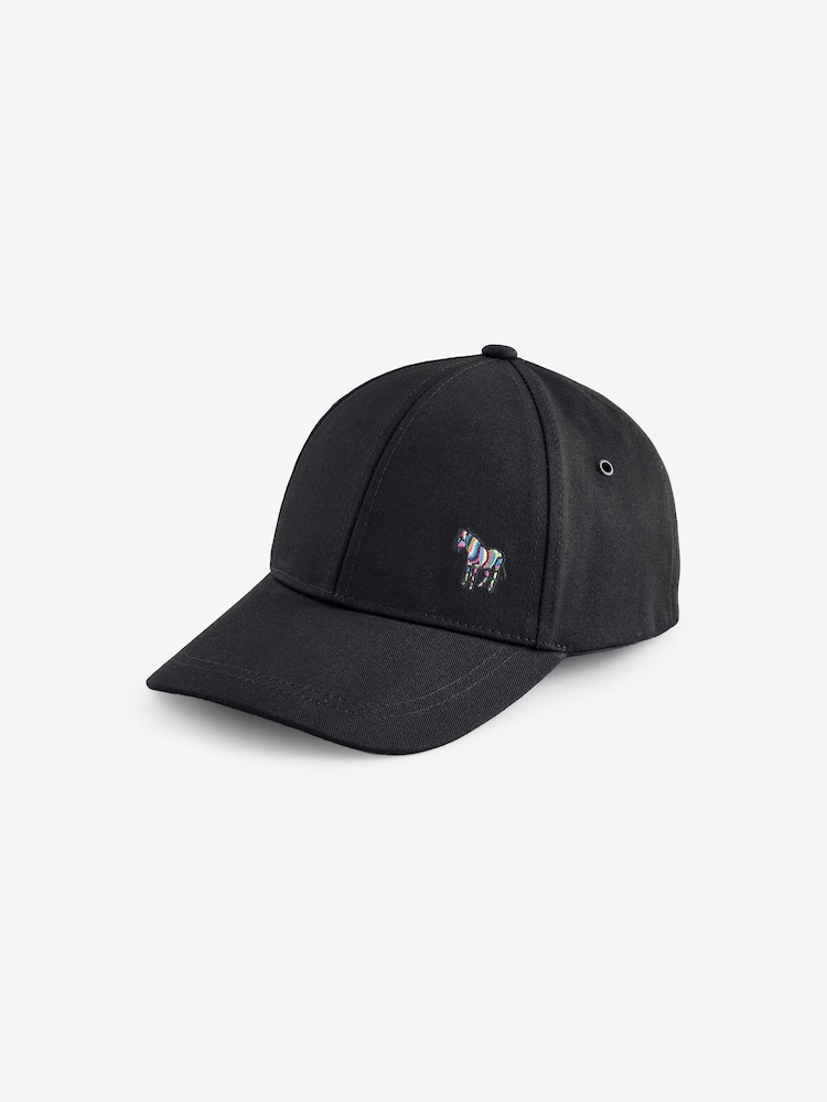 PS Paul Smith Zebra Print Logo 100% Cotton Cap - Image 1 of 5