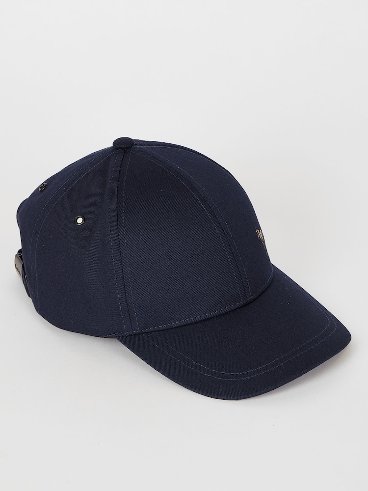 Azul marino - PS Paul Smith Zebra Print Logo 100% Cotton Cap - Imagen 2 de 5