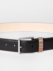PS Paul Smith Signature Stripe Leather Belt - Image 3 of 5