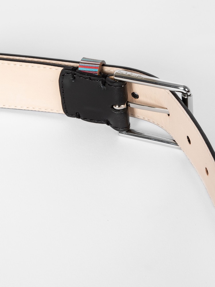 PS Paul Smith Signature Stripe Leather Belt - Image 4 of 5