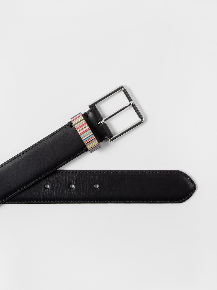 PS Paul Smith Signature Stripe Leather Belt - Image 5 of 5 PS Paul Smith Signature Stripe Leather Belt - Image 5 of 5