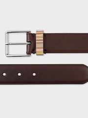 PS Paul Smith Signature Stripe Leather Belt - Image 4 of 6