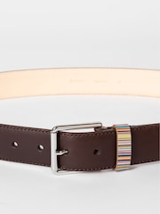 PS Paul Smith Signature Stripe Leather Belt - Image 5 of 6