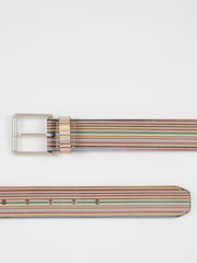 PS Paul Smith Multi Leather Embroidered Belt - Image 3 of 3