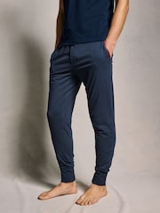 PS Paul Smith Navy Logo Lounge 100% Cotton Jersey Joggers - Image 1 of 5