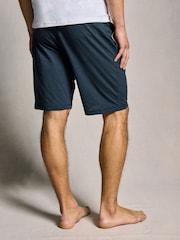 PS Paul Smith Navy Logo Lounge 100% Cotton Jersey Shorts - Image 2 of 6