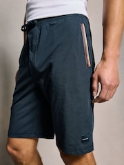 PS Paul Smith Navy Logo Lounge 100% Cotton Jersey Shorts - Image 3 of 6