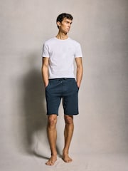 PS Paul Smith Navy Logo Lounge 100% Cotton Jersey Shorts - Image 4 of 6