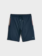 PS Paul Smith Navy Logo Lounge 100% Cotton Jersey Shorts - Image 5 of 6