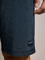 PS Paul Smith Navy Logo Lounge 100% Cotton Jersey Shorts - Image 6 of 6